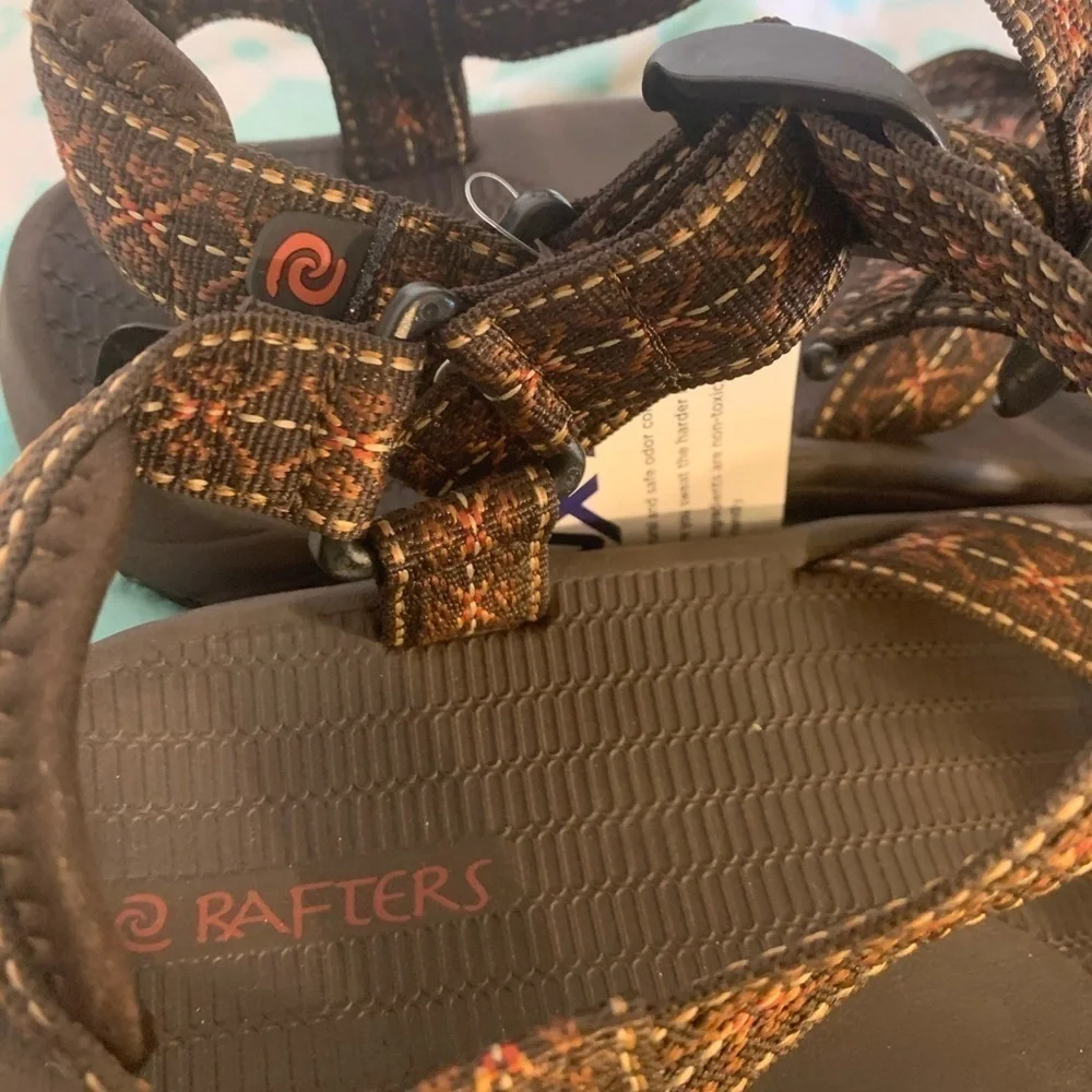 Rafters men’s odor resistant adjustable sandals 13